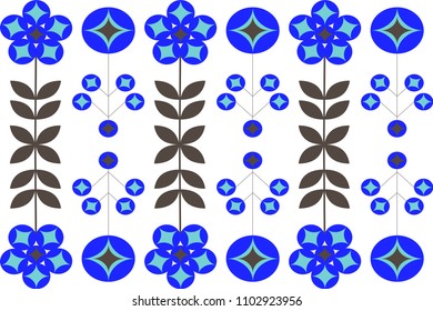 Modern abstract geometric pattern in scandinavian style. Vector Illustration.