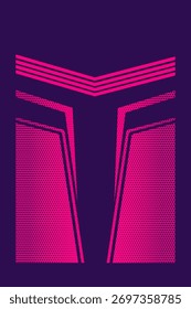 Padrão geométrico abstrato moderno para a sublimação da camisa de esportes. Fundo de vetor escuro para uniformes de equipe, camisetas e roupas ativas.