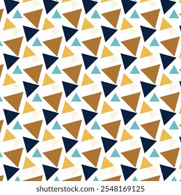 Modern abstract geometric pattern triangle poster banner background. Vector illustration template design