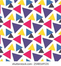 Modern abstract geometric pattern triangle poster banner background. Vector illustration template design