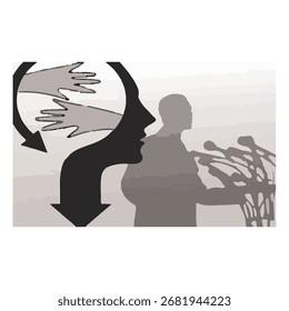 Padrão geométrico abstrato moderno com detalhes de cores vibrantes e linhas limpas