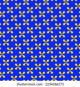 Modern abstract geometric Pattern, with yellow and blue contrast matching color for fabric texture, background, wallpaper home decorating, clothing, fashion designer 