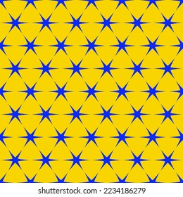 Modern abstract geometric Pattern, with yellow and blue contrast matching color for fabric texture, background, wallpaper home decorating, clothing, fashion designer 