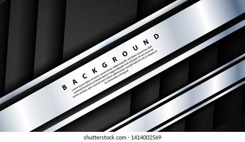 Modern abstract geometric patterns with a luxurious gray background