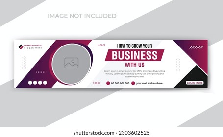 Modern abstract geometric professional social media timeline web banner cover design template