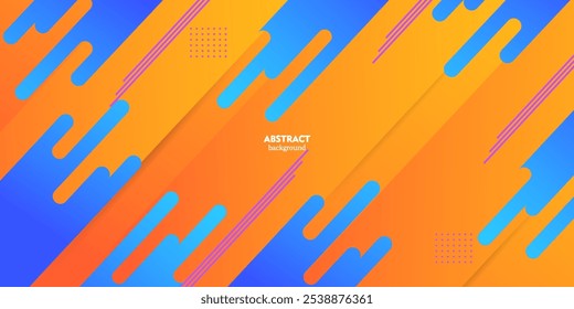 Modern abstract geometric rectangle background with blue color, simple shape with trendy design. yellow background Suitable for book cover, poster, flyer, banner design. eps10
