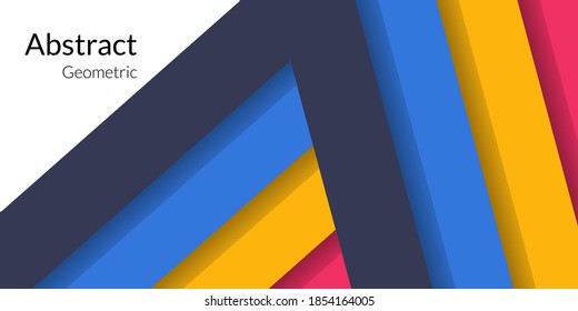 Modern abstract geometric rectangle colorful background, simple shape with trendy design. Suitable for book covers, posters, flyers, design banners. Vector illustration