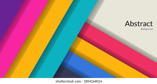 Modern abstract geometric rectangle colorful background, simple shape with trendy design. Suitable for book covers, posters, flyers, design banners. Vector illustration