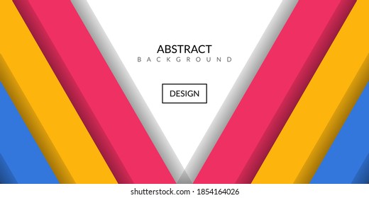 Modern abstract geometric rectangle colorful background, simple shape with trendy design. Suitable for book covers, posters, flyers, design banners. Vector illustration