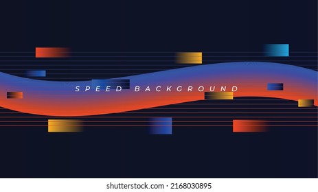 Fondo de color rojo y azul geométrico abstracto moderno. Alta velocidad. Alta tecnología. Resumen de los antecedentes tecnológicos. Movimiento, deporte, líneas. Ilustración vectorial