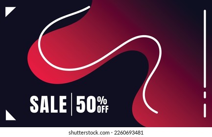 Modern Abstract Geometric Red Gradient Background For Your Sale Banner Marketing. Wallpaper Vector Eps 10