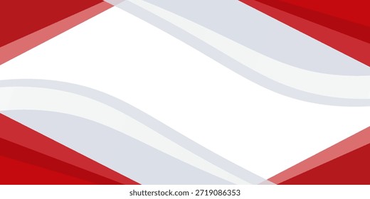 Modern abstract geometric red white background with shadow suit for business corporate banner backdrop presentation and much more Premium Vector