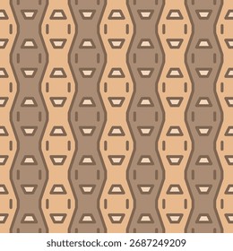 Moderne abstrakte geometrische Retro-Stil braune Töne nahtloses Muster