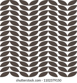 Modern abstract geometric seamless pattern in scandinavian style. Vector Illustration.