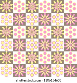 Modern abstract geometric seamless pattern in scandinavian style. Vector Illustration.