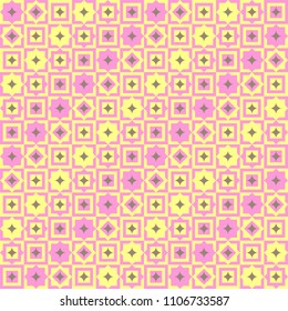 Modern abstract geometric seamless pattern in scandinavian style. Vector Illustration.