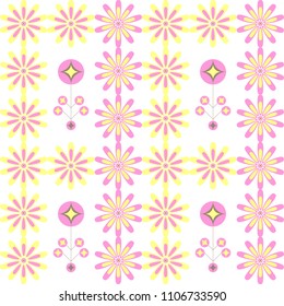 Modern abstract geometric seamless pattern in scandinavian style. Vector Illustration.