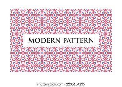 Patrón geométrico sin soldadura de abstracto moderno con elementos coloridos