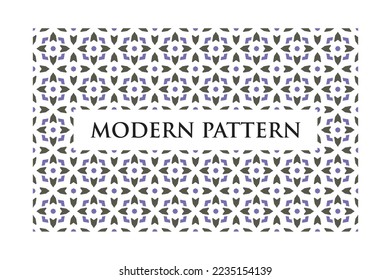 Modern Abstract Geometric Seamless Pattern with Colorful Elements