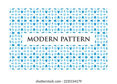 Patrón geométrico sin soldadura de abstracto moderno con elementos coloridos