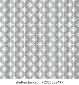 Patrón geométrico abstracto moderno sin costuras. Ilustración vectorial. Eps 10. Fondo de baldosa brillante, elemento gráfico monocromo. 