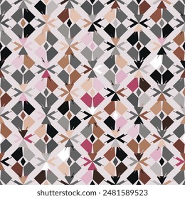 Modern abstract geometric seamless pattern. Abstract seamless wallpaper pattern background. Vector illustration. 