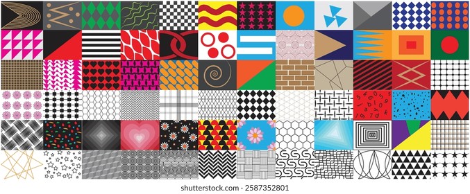 Modern abstract geometric Seamless geometric patterns line art pattern.