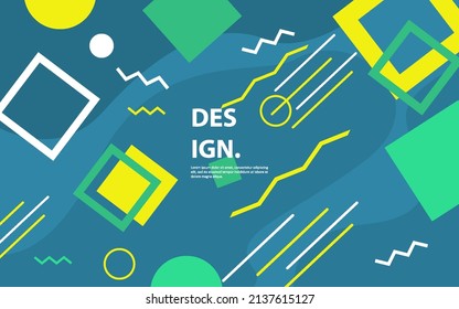 Modern abstract geometric shape background vector