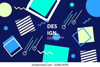 Modern abstract geometric shape background vector