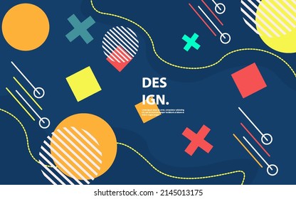 Modern abstract geometric shape background vector
