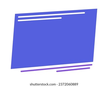 Ilustración de pancartas de forma geométrica abstracta moderna