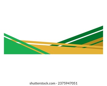 Modern Abstract Geometric Shape Banner Illustration
