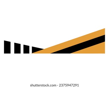 Ilustración de pancartas de forma geométrica abstracta moderna