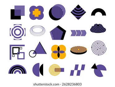 Modern Abstract Geometric Shape Element