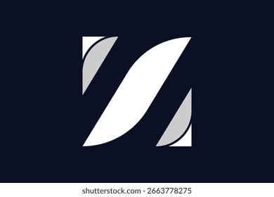 Modern abstract geometric shape letter Z logo design for brand identity and creative business	
