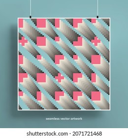 Modern abstract geometric shapes background. Trendy colorful gradients and geometric shapes. Texture for backgrounds, brochures, posters, covers and fabrics. Vector illustration.