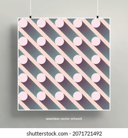 Moderner abstrakter geometrischer Hintergrund. Trendfarbige Farbverläufe und geometrische Formen. Textur für Hintergründe, Broschüren, Poster, Bezüge und Stoffe. Vektorgrafik.