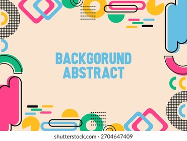 Composição moderna de formas geométricas abstratas