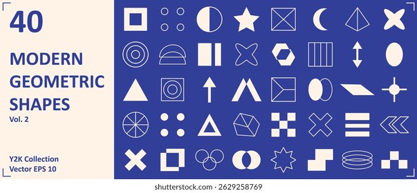 Formas geométricas abstratas modernas em tons suaves mudos. Elementos de design minimalistas perfeitos para imagens de marca, embalagem, web design e estilo de vida. Inclui círculos, arcos, composição abstrata