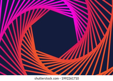 Modern abstract geometric spiral pattern vector background
