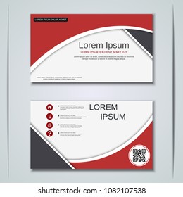 Modern abstract geometric style business visiting card, label, sticker, badge vector design template