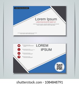 Modern abstract geometric style business visiting card, label, sticker, badge vector design template