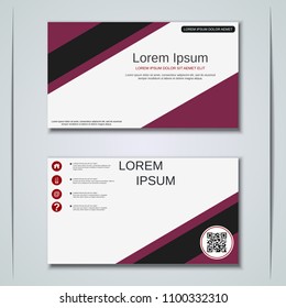 Modern abstract geometric style business visiting card, label, sticker, badge vector design template