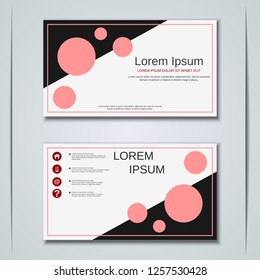 Modern abstract geometric style business visiting card, label, sticker, badge vector design template