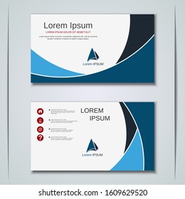 Modern abstract geometric style business visiting card, label, sticker, badge vector design template