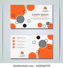 Modern abstract geometric style business visiting card, label, sticker, badge vector design template