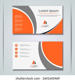 Modern abstract geometric style business visiting card, label, sticker, badge vector design template