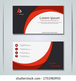 Modern abstract geometric style business visiting card, label, sticker, badge vector design template