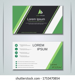 Modern abstract geometric style business visiting card, label, sticker, badge vector design template