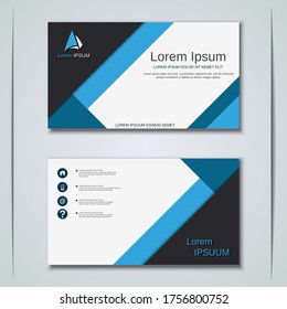 Modern abstract geometric style business visiting card, label, sticker, badge vector design template